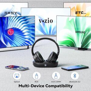 NEW Dytole Wireless Headphones for Phone or TV, 65-Hour Battery Life, Gift